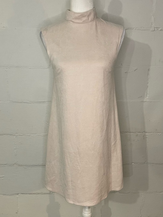 Free People Dresses & Skirts - Free People Light Blush Mock Neck Sleeveless Mini Dress